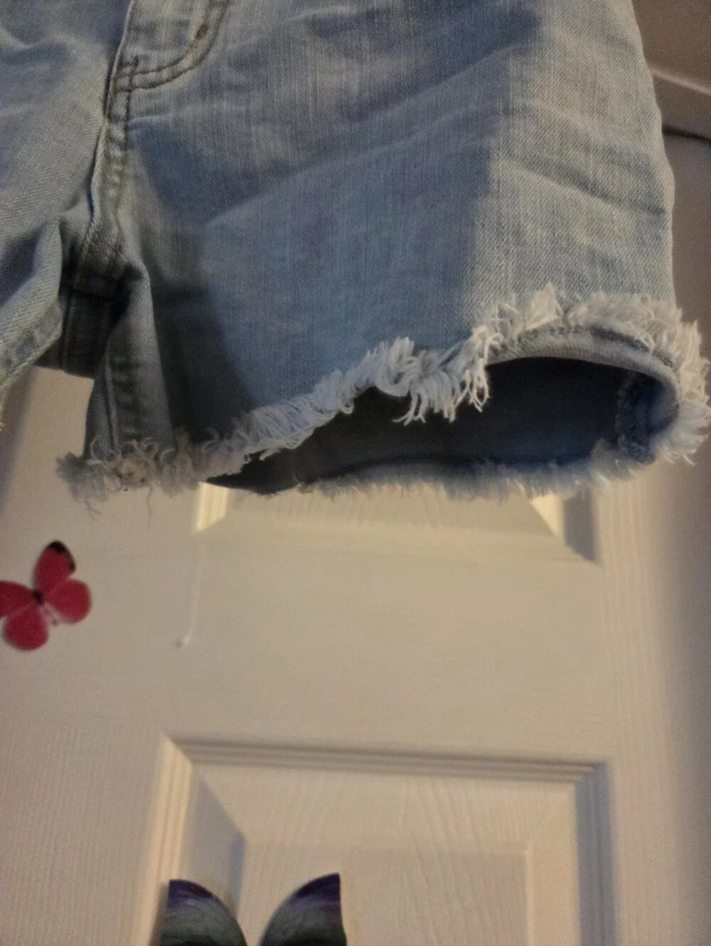 Cat & jack kids light blue denim shorts large L 10/12 girls size